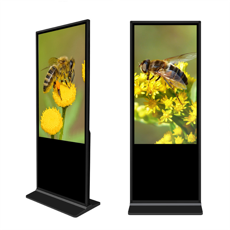 55 inch vloerstaande touchscreen reclamekiosk