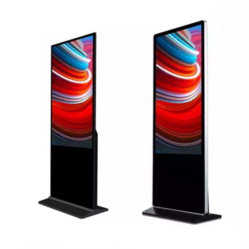 55-inch interactieve touchscreen-kiosk met microfoon