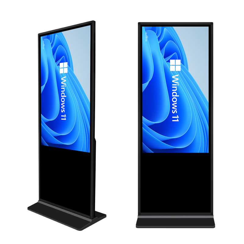 49 55 inch Android indoor vloerstandaard interactieve totemkiosk